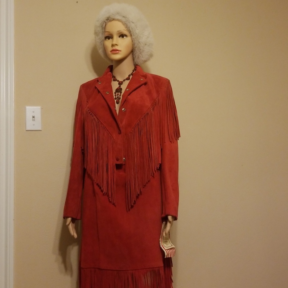 Vintage Leather Fringe Suit.